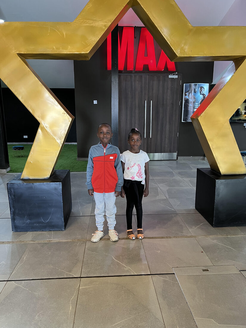 Macharia's son and daughter