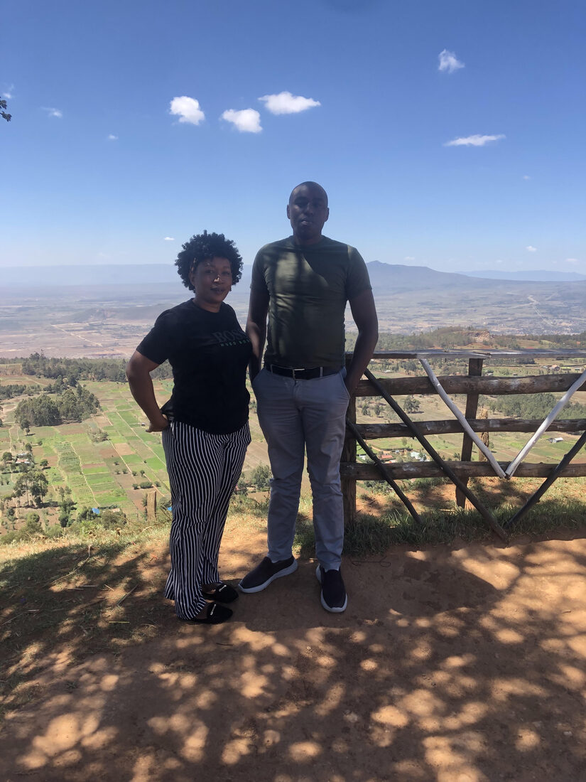 Macharia and his wife